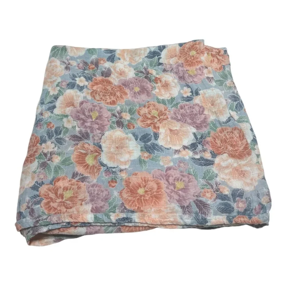 Angel Dear Camellia Swaddle Blanket Baby Muslin Cotton Viscose Floral
